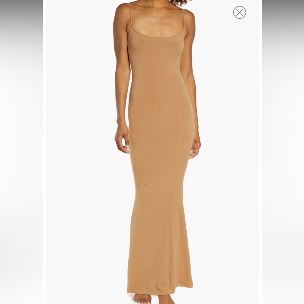 SKIMS Soft Lounge Long Slipdress carmel